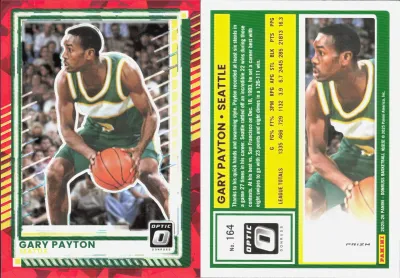 Gary Payton — 2025 Panini Donruss Optic Red Cracked Ice
