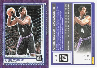 Chris Webber — 2025 Panini Donruss Optic Purple Scope