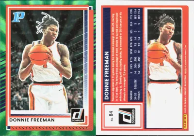 Donnie Freeman — 2025 Panini Donruss Holo Green Laser