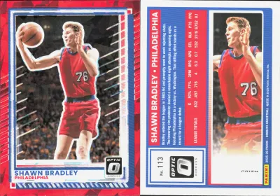 Shawn Bradley — 2025 Panini Donruss Optic Red Cracked Ice