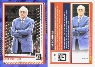 Jim Boeheim — 2025 Panini Donruss Optic Blue Cracked Ice