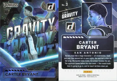Carter Bryant — 2025 Panini Donruss Blue Cubic
