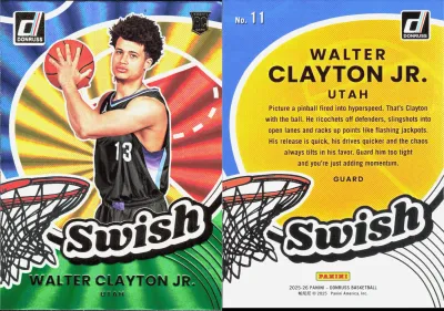 Walter Clayton Jr. — 2025 Panini Donruss Holo Green Laser