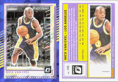 Nick Van Exel — 2025 Panini Donruss Optic Blue Cracked Ice