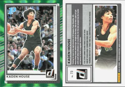 Kaden House — 2025 Panini Donruss Holo Green Laser
