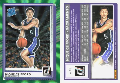 Nique Clifford — 2025 Panini Donruss Holo Green Laser