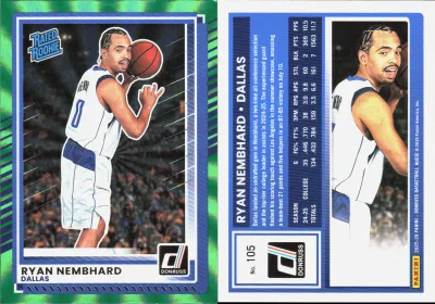 Ryan Nembhard — 2025 Panini Donruss Holo Green Laser