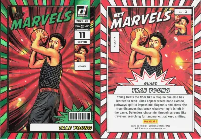 Trae Young — 2025 Panini Donruss Holo Green Laser