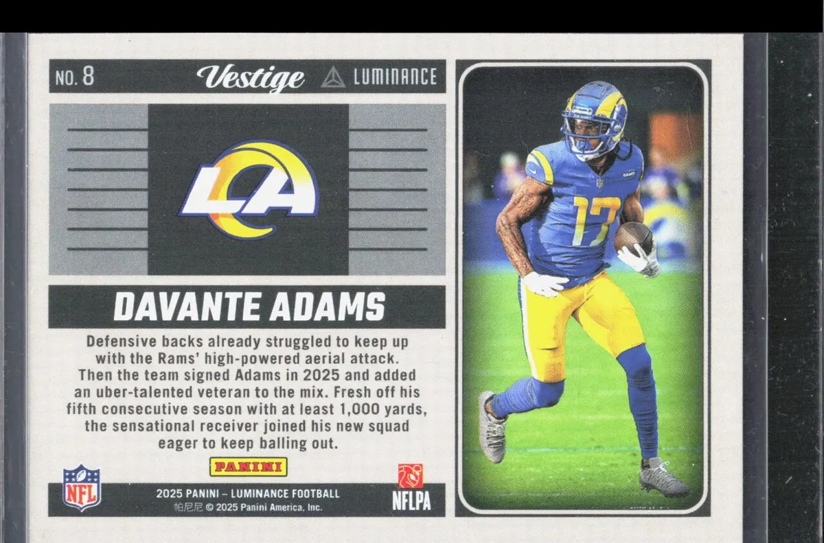 Davante Adams 2025 Panini Luminance