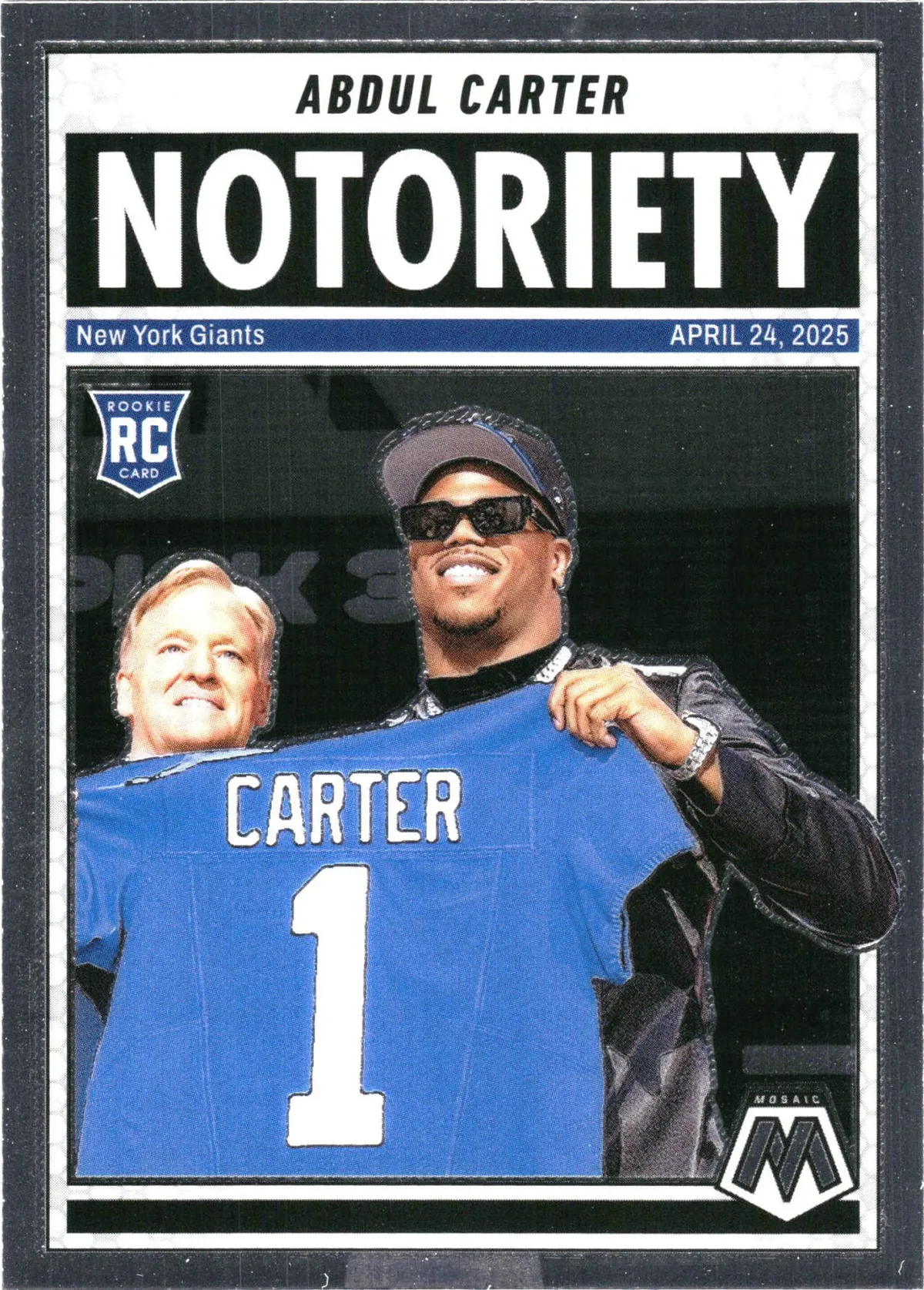 Abdul Carter 2025 Panini Mosaic