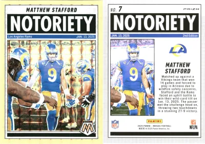 Matthew Stafford 2025 Panini Mosaic