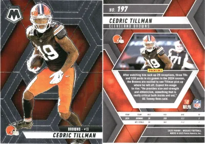 Cedric Tillman 2025 Panini Mosaic