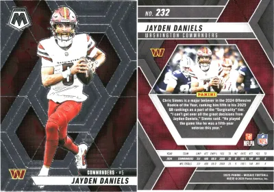 Jayden Daniels 2025 Panini Mosaic
