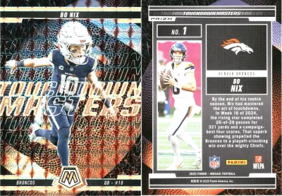Bo Nix 2025 Panini Mosaic