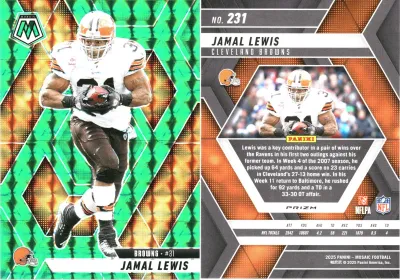 Jamal Lewis — 2025 Panini Mosaic Mosaic Green