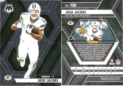 Josh Jacobs 2025 Panini Mosaic