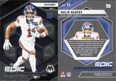 Malik Nabers 2025 Panini Mosaic