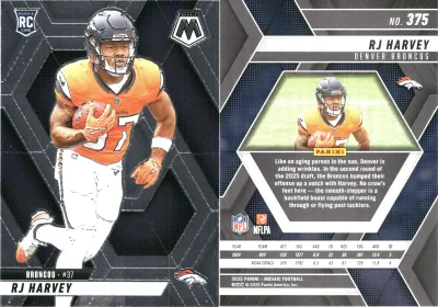 RJ Harvey 2025 Panini Mosaic