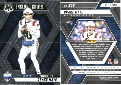 Drake Maye 2025 Panini Mosaic