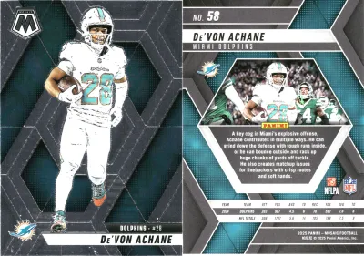 De'Von Achane 2025 Panini Mosaic