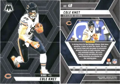 Cole Kmet 2025 Panini Mosaic