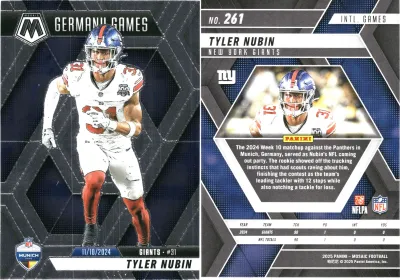 Tyler Nubin 2025 Panini Mosaic