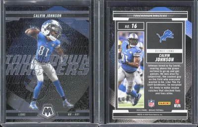 Calvin Johnson 2025 Panini Mosaic