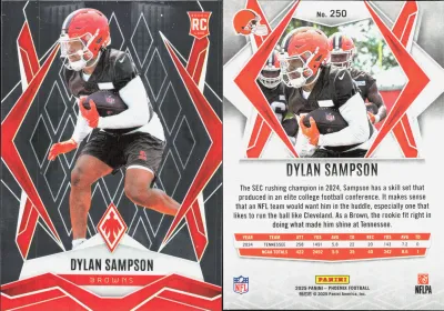 Dylan Sampson 2025 Panini Phoenix Football