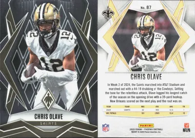 Chris Olave 2025 Panini Phoenix Football