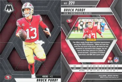 Brock Purdy 2025 Panini Mosaic