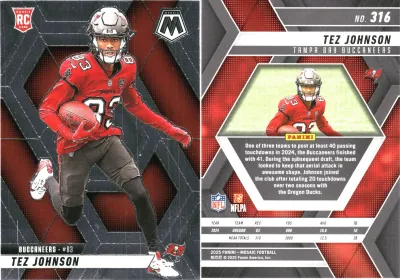 Tez Johnson 2025 Panini Mosaic