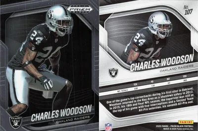 Charles Woodson 2025 Panini Prizm Black