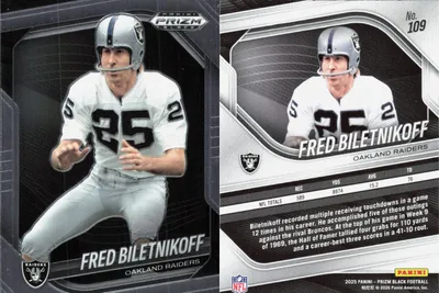 Fred Biletnikoff — 2025 Panini Prizm Black