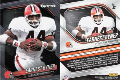 Earnest Byner 2025 Panini Prizm Black