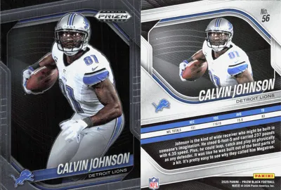Calvin Johnson 2025 Panini Prizm Black