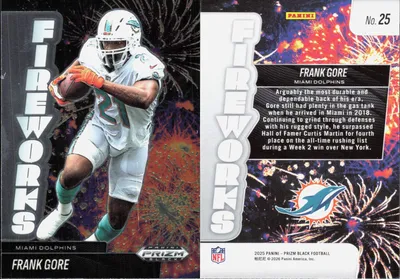 Frank Gore 2025 Panini Prizm Black