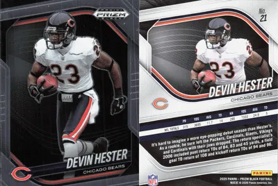 Devin Hester 2022 Panini Prizm Black