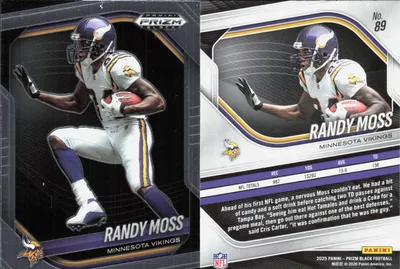 Randy Moss 2025 Panini Prizm Black