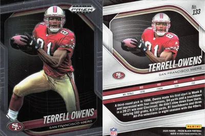 Terrell Owens 2025 Panini Prizm Black