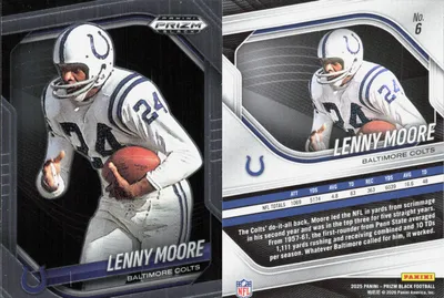 Lenny Moore — 2025 Panini Prizm Black