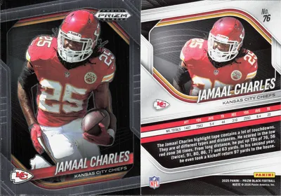 Jamaal Charles 2025 Panini Prizm Black
