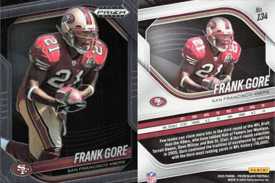 Frank Gore 2025 Panini Prizm Black