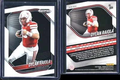 Dylan Raiola — 2025 Panini Prizm Black Prizms Silver