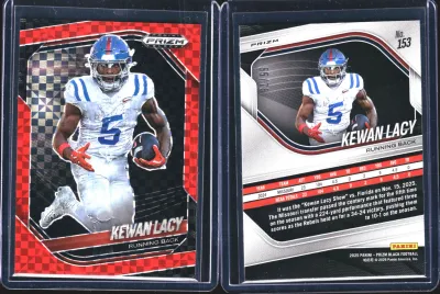 Kewan Lacy — 2025 Panini Prizm Black Prizms Red Power