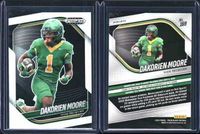 Dakorien Moore — 2025 Panini Prizm Black Prizms Silver