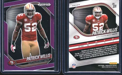 Patrick Willis — 2025 Panini Prizm Black Prizms Purple