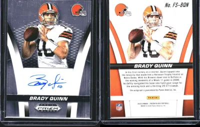 Brady Quinn — 2025 Panini Prizm Black