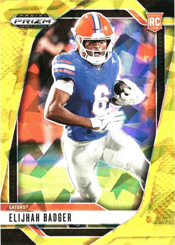 ELIJAH BADGER — 2025 Panini Prizm Draft Picks Prizms Gold Ice