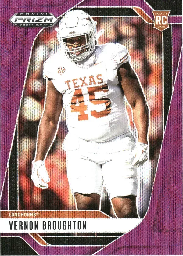 Vernon Broughton — 2025 Panini Prizm Draft Picks Prizms Purple Wave