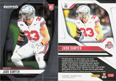 Jack Sawyer 2025 Panini Prizm Draft Picks